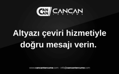 altyazı çeviri hizmeti