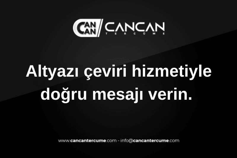 altyazı çeviri hizmeti