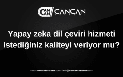 yapay zeka çeviri