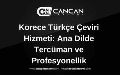 korece türkçe çeviri hizmeti