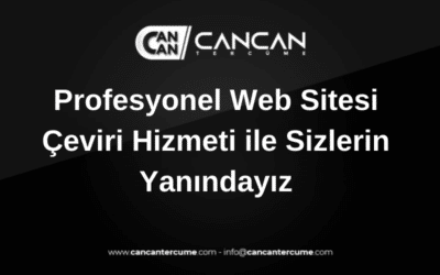 Profesyonel web sitesi çeviri hizmeti ile sizlerin yanındayız