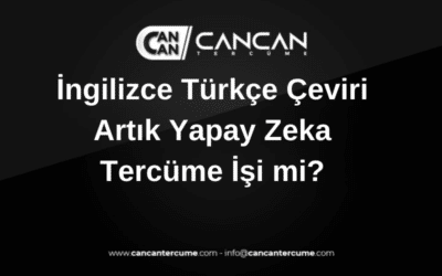 yapay zeka çeviri