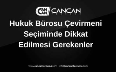 hukuk bürosu çevirmeni