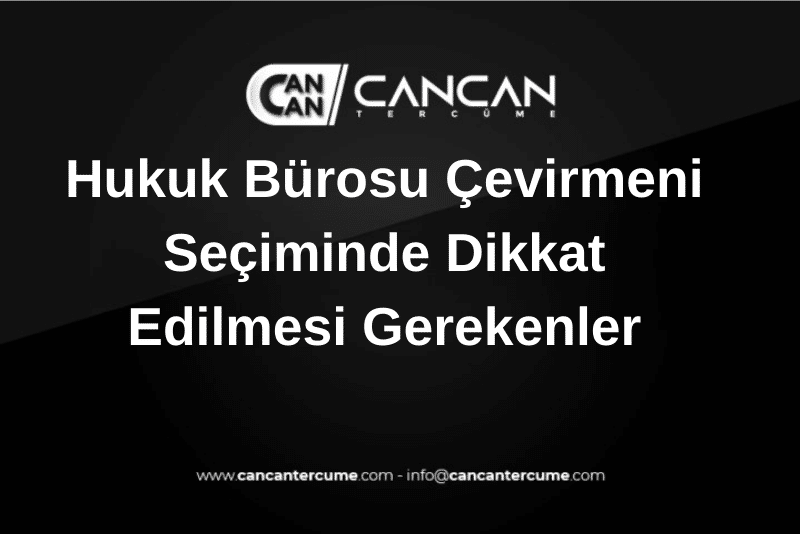 hukuk bürosu çevirmeni