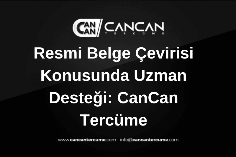 resmi belge çevirisi